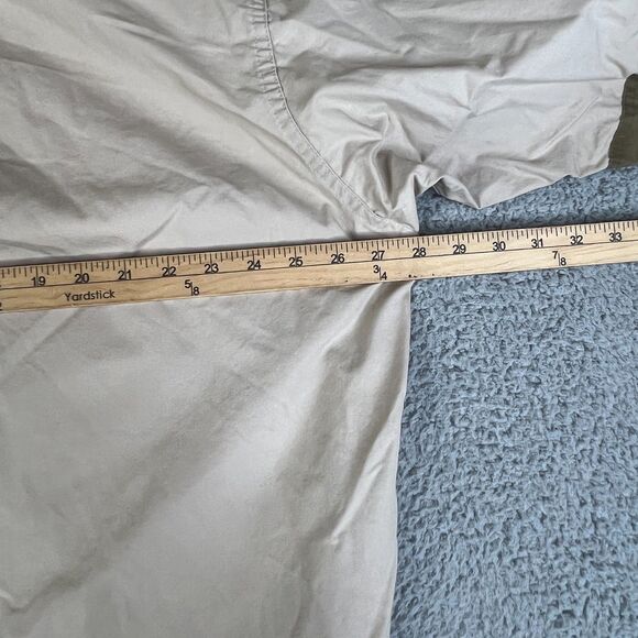 Filson Shooting Shirt Men XL Tan Khaki Canvas Hunting Elbow Patch Button Padded - Picture 15 of 15